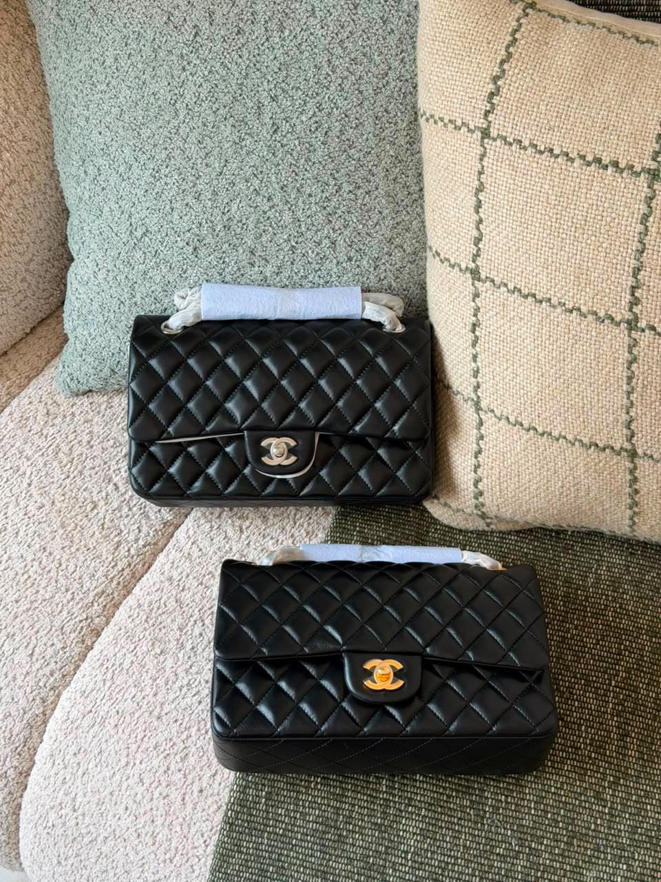 Chanel Shoulder Bag - Grey, Beige, Brown, Navy, Pink, Black