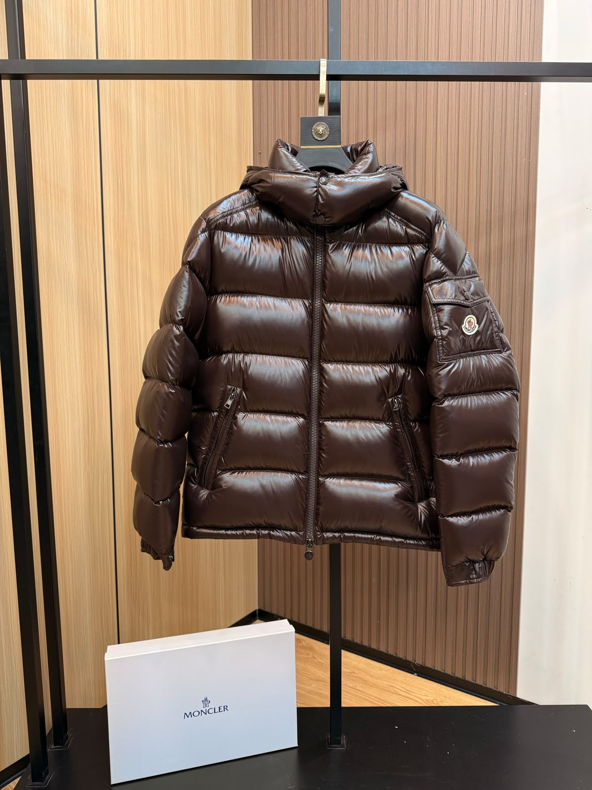 Moncler Maya Puffer Jacket - Brown