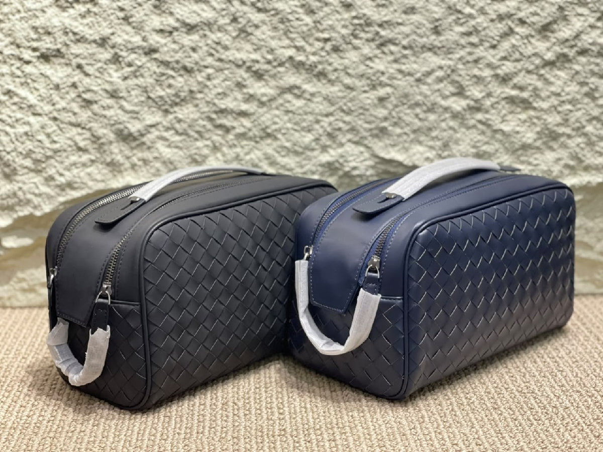Bottega Veneta Wash Bag - Dark Grey, Navy