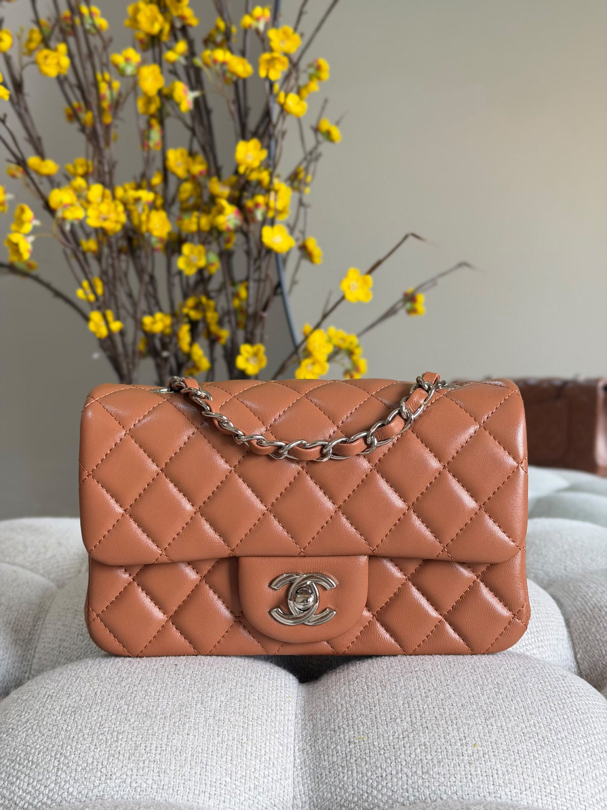 Chanel Quilted Flap Shoulder Bag - Brown