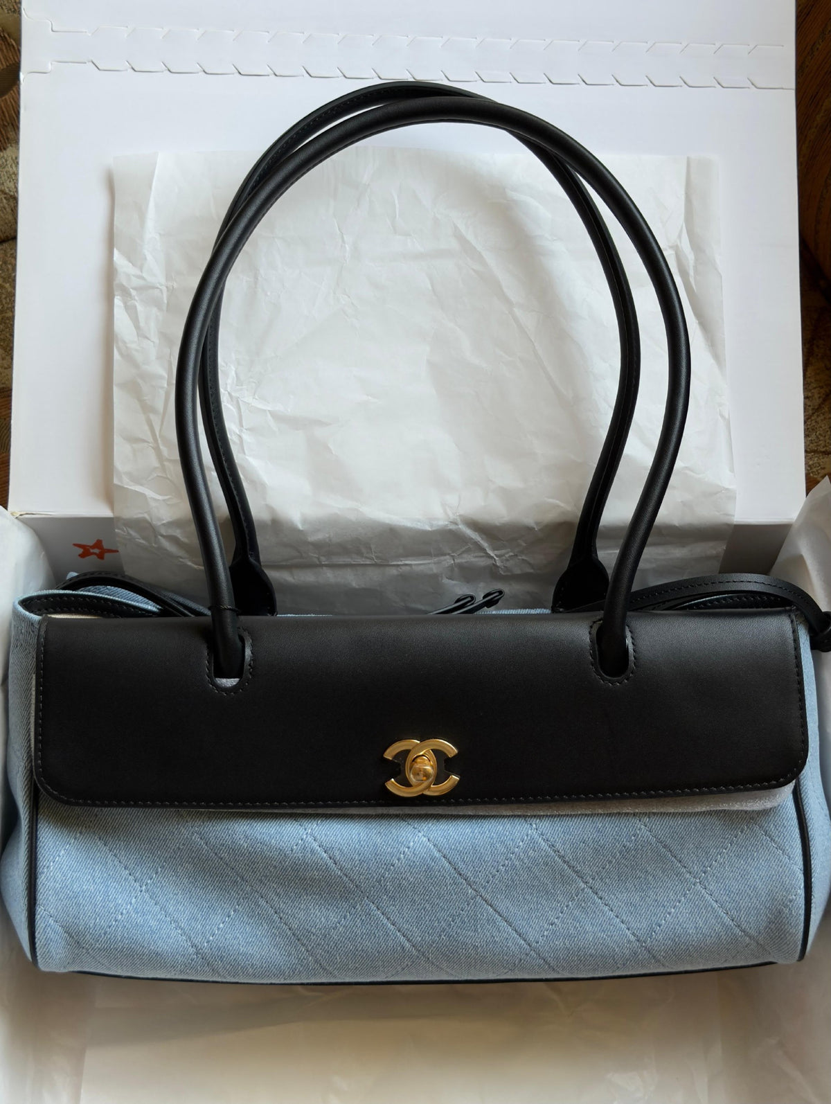 Chanel Quilted Flap Handbag - Blue