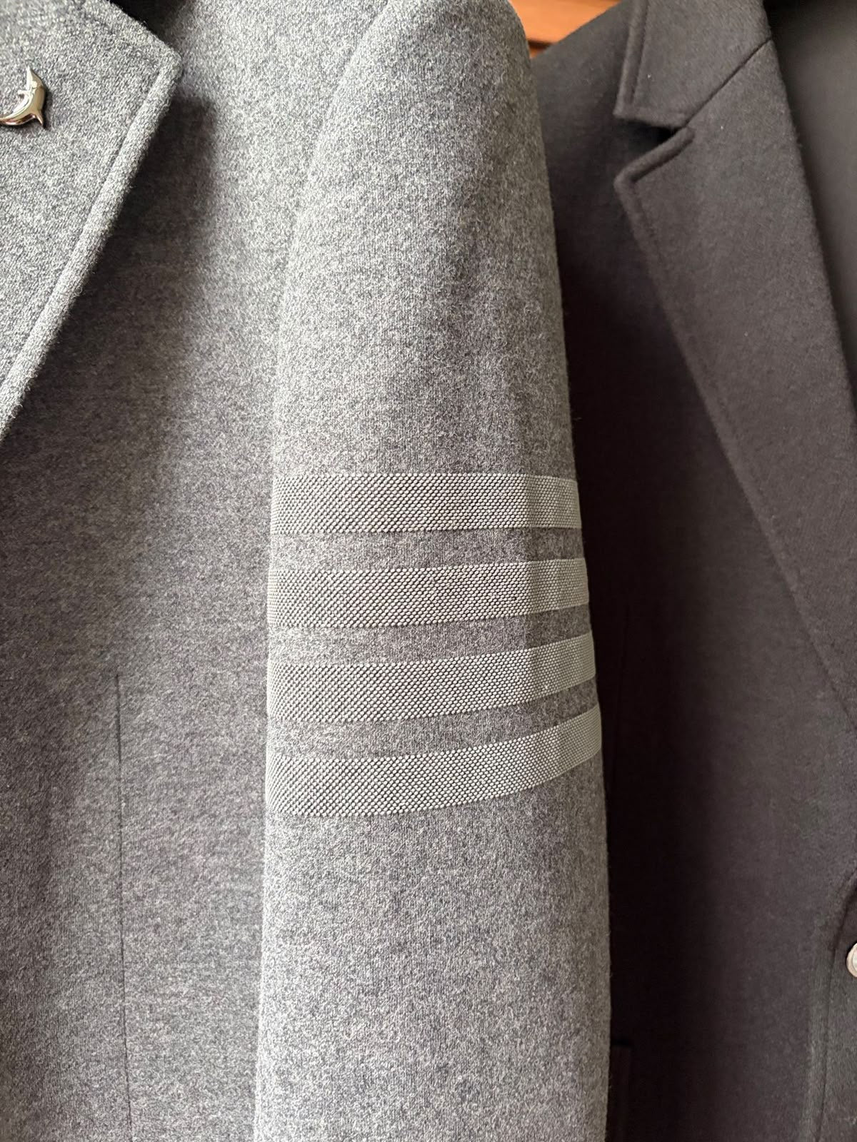 Thom Browne Blazer - Grey, Black