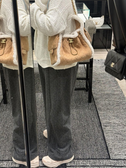 Chanel Quilted Tote Bag - Beige