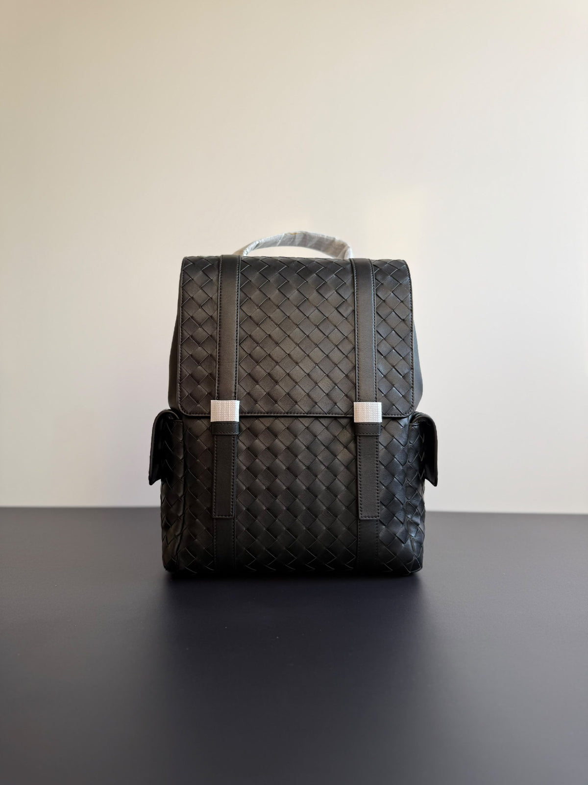 Bottega Veneta Flap Backpack - Black