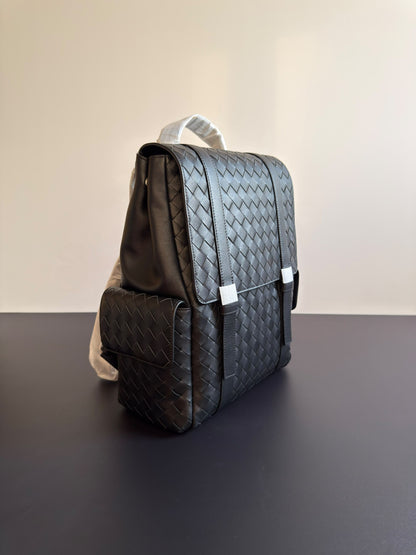 Bottega Veneta Flap Backpack - Black