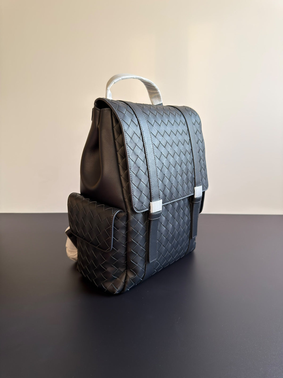Bottega Veneta Flap Backpack - Black