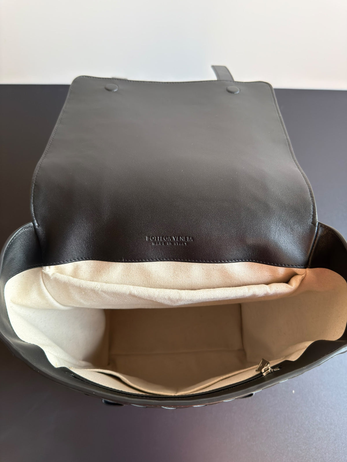 Bottega Veneta Flap Backpack - Black
