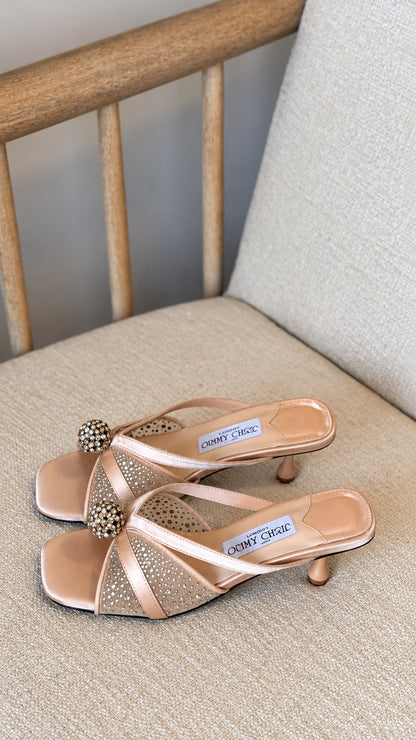 Jimmy Choo Heels - White, Burgundy, Beige