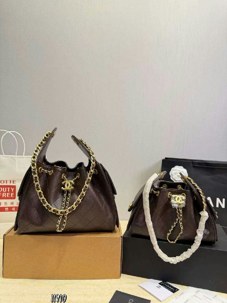 Chanel Shoulder Bag - Dark Brown, Small Dark Brown, Beige, Small Beige