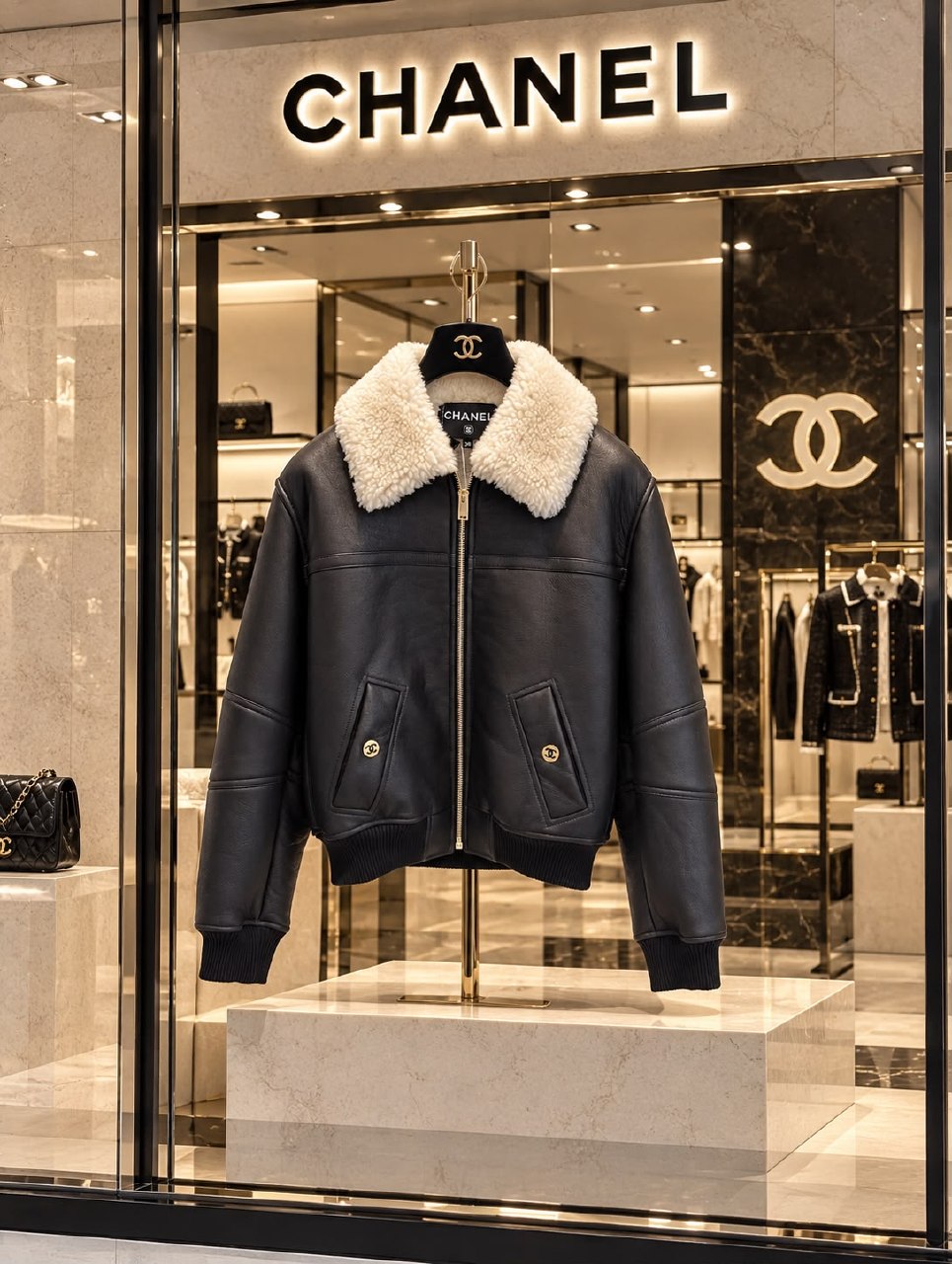 Chanel Bomber Jacket - Black