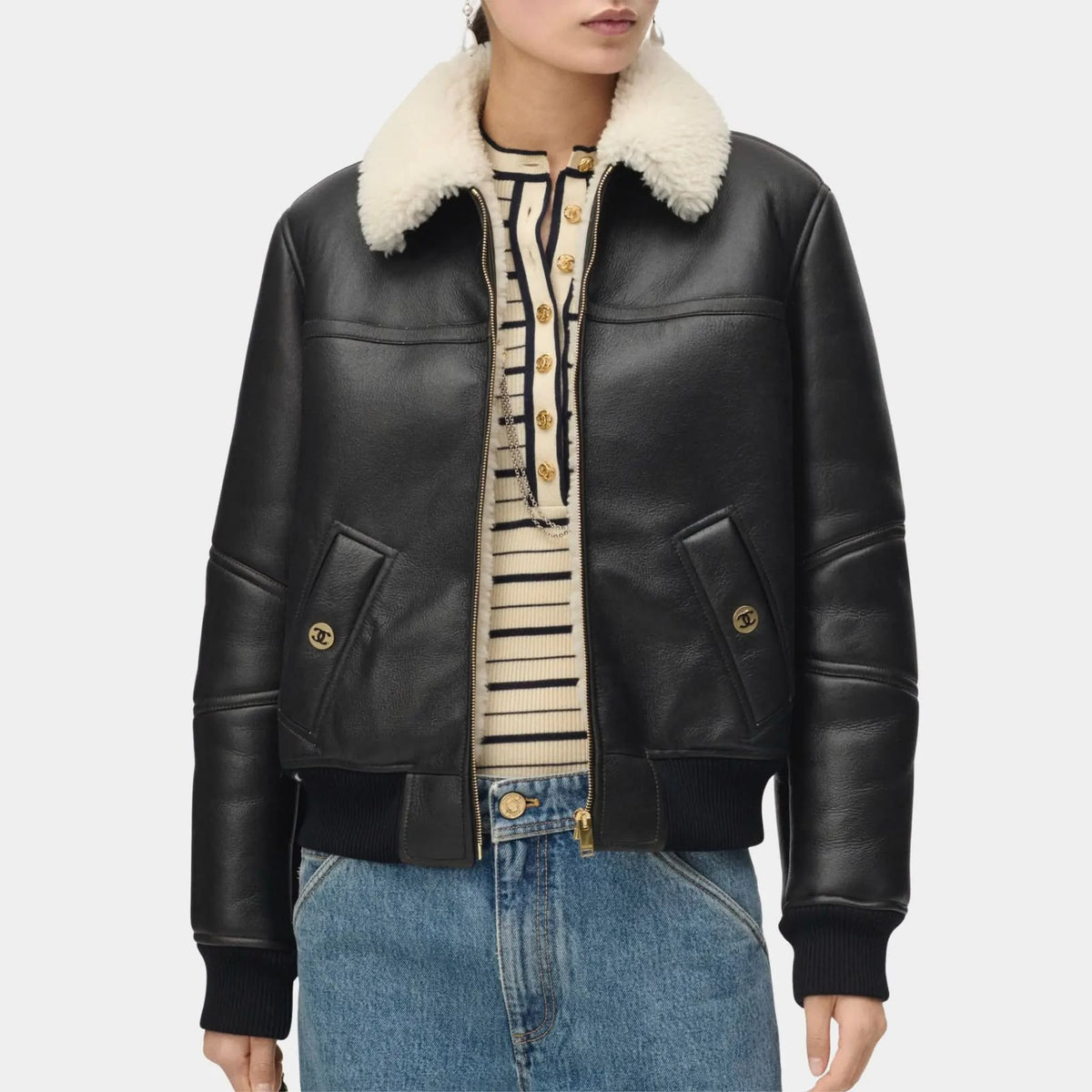 Chanel Bomber Jacket - Black