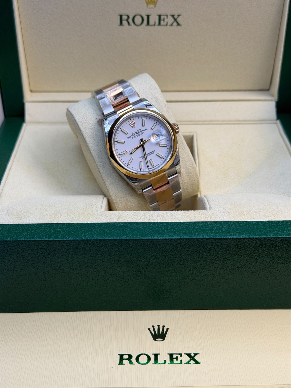 Rolex Watch Two-Tone White Dial - 