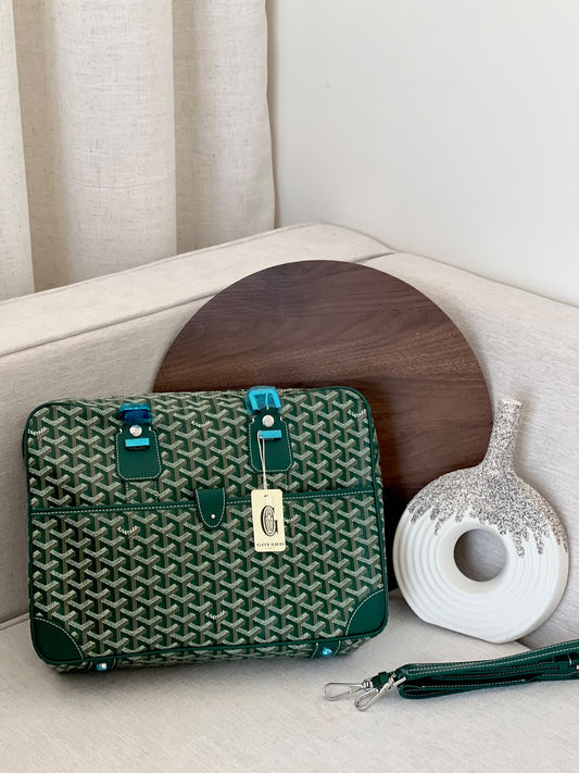 Goyard Laptop Bag - Green