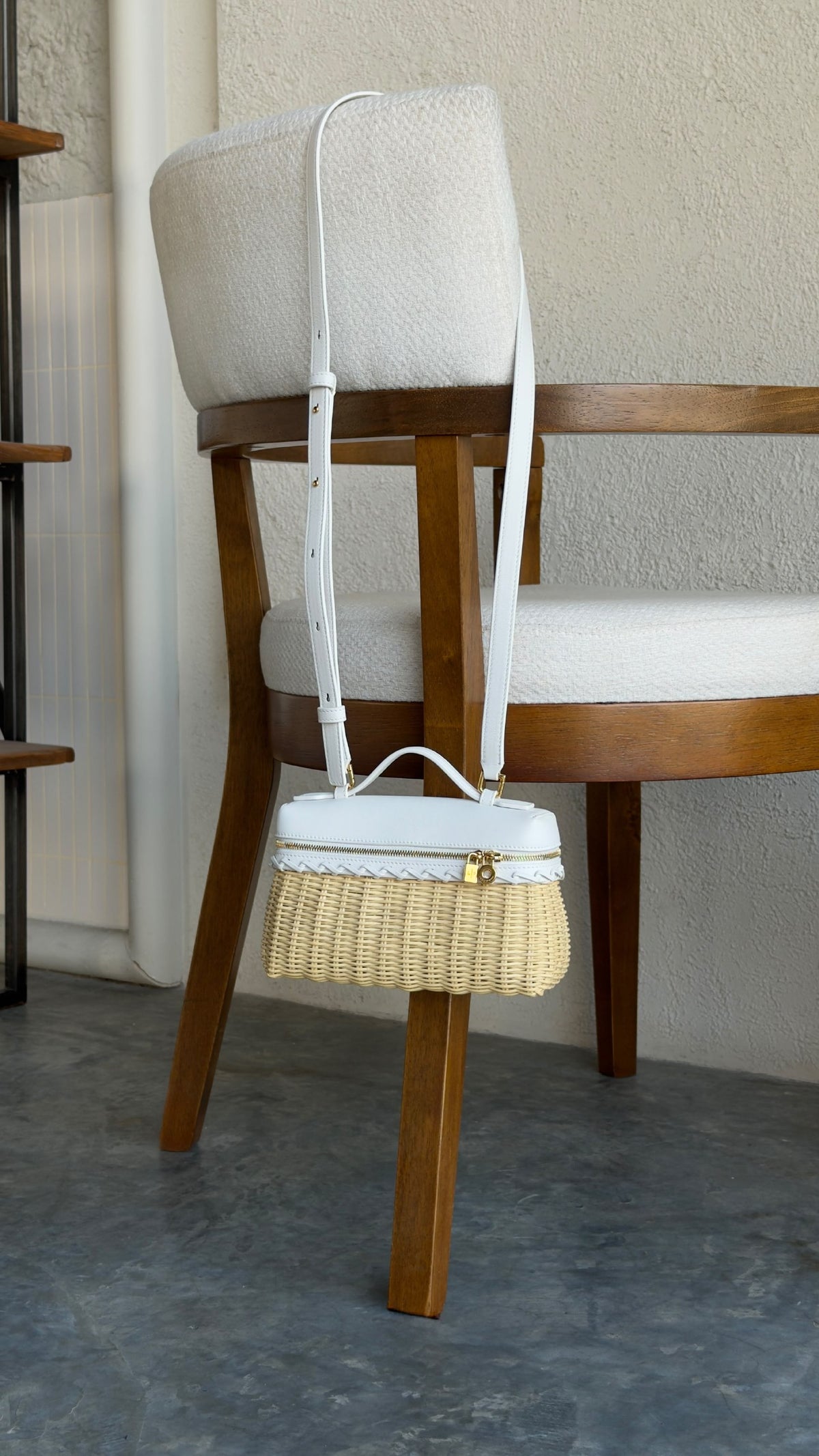 Loro Piana East-West Shoulder Bag - White