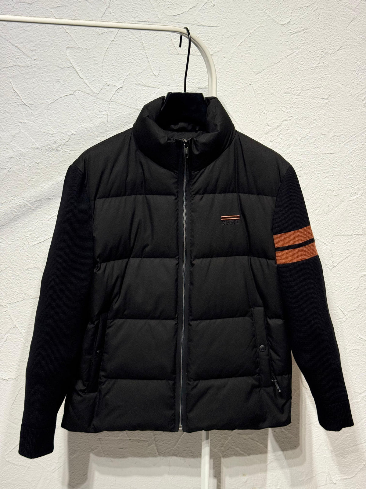 Zegna Puffer Jacket - Beige, Black