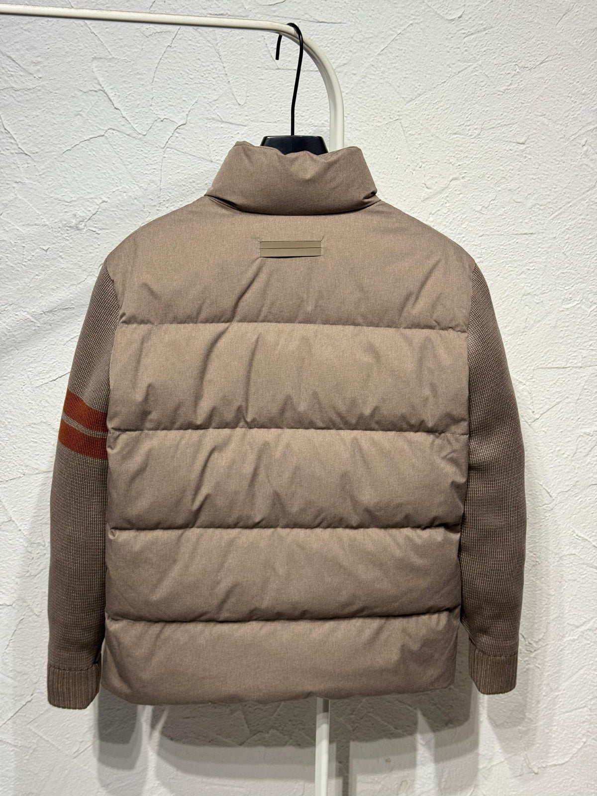 Zegna Puffer Jacket - Beige, Black