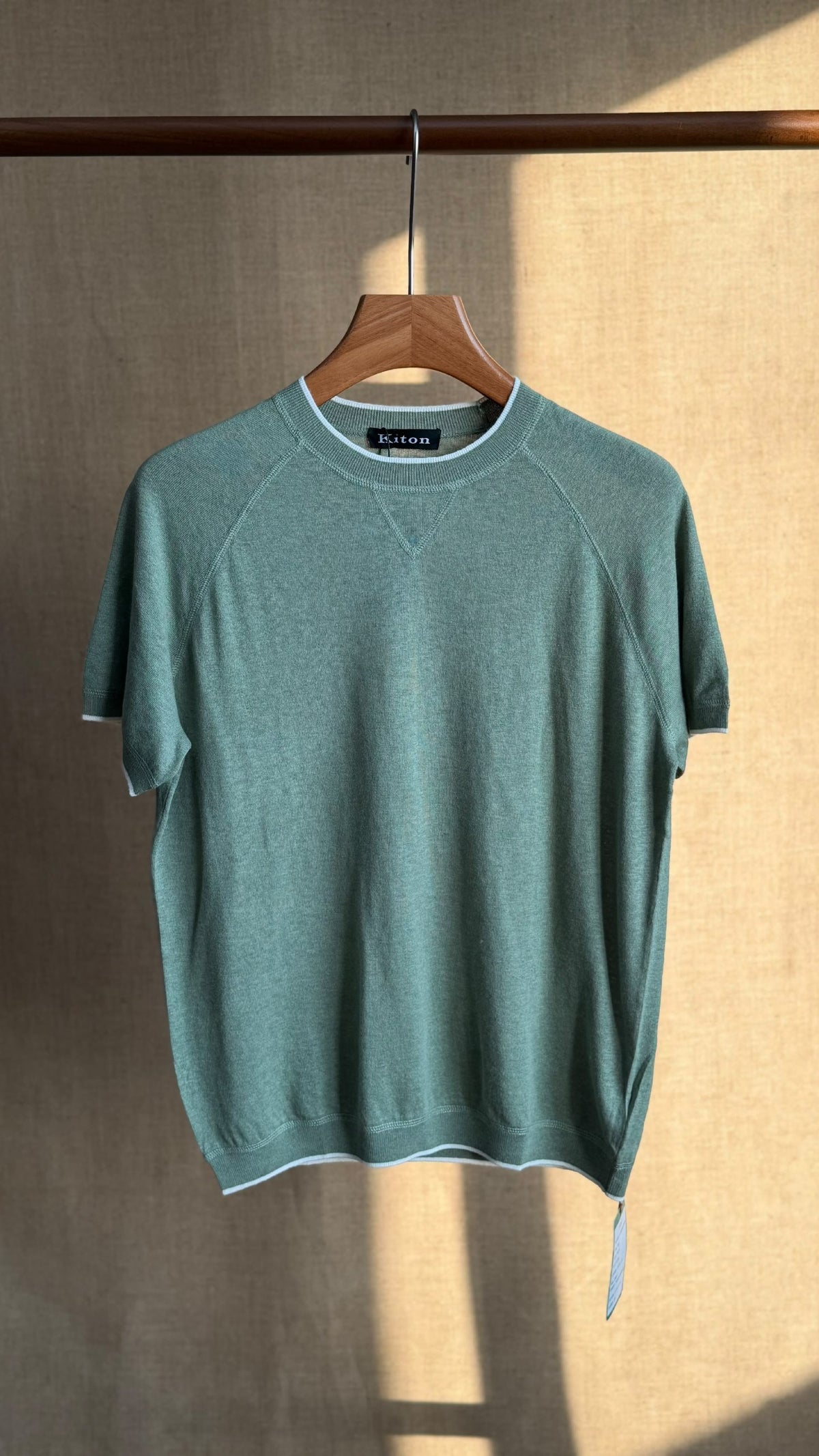 Kiton Knitted T-Shirt - Green, Navy