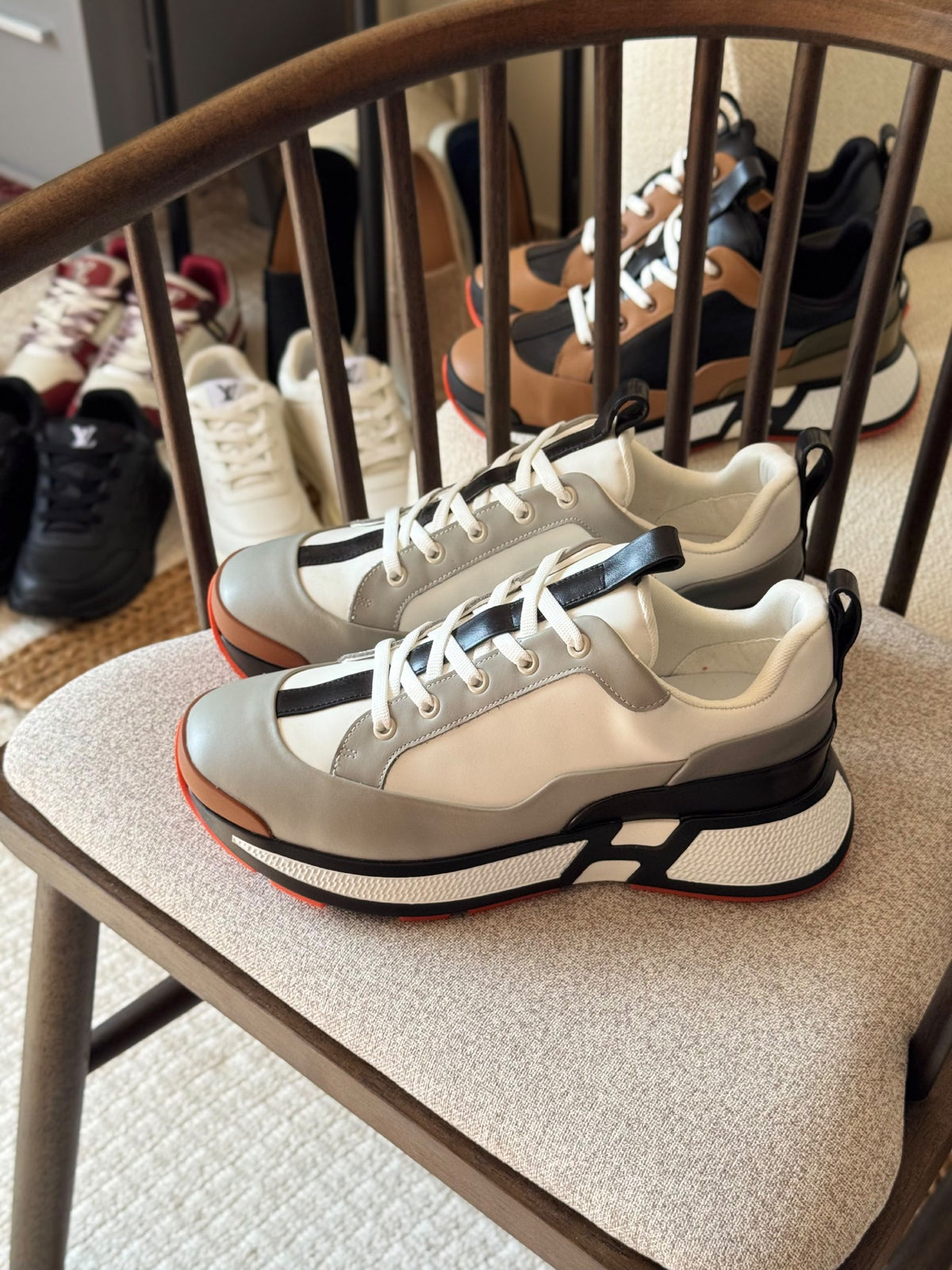 Hermes Sneakers - Grey & White