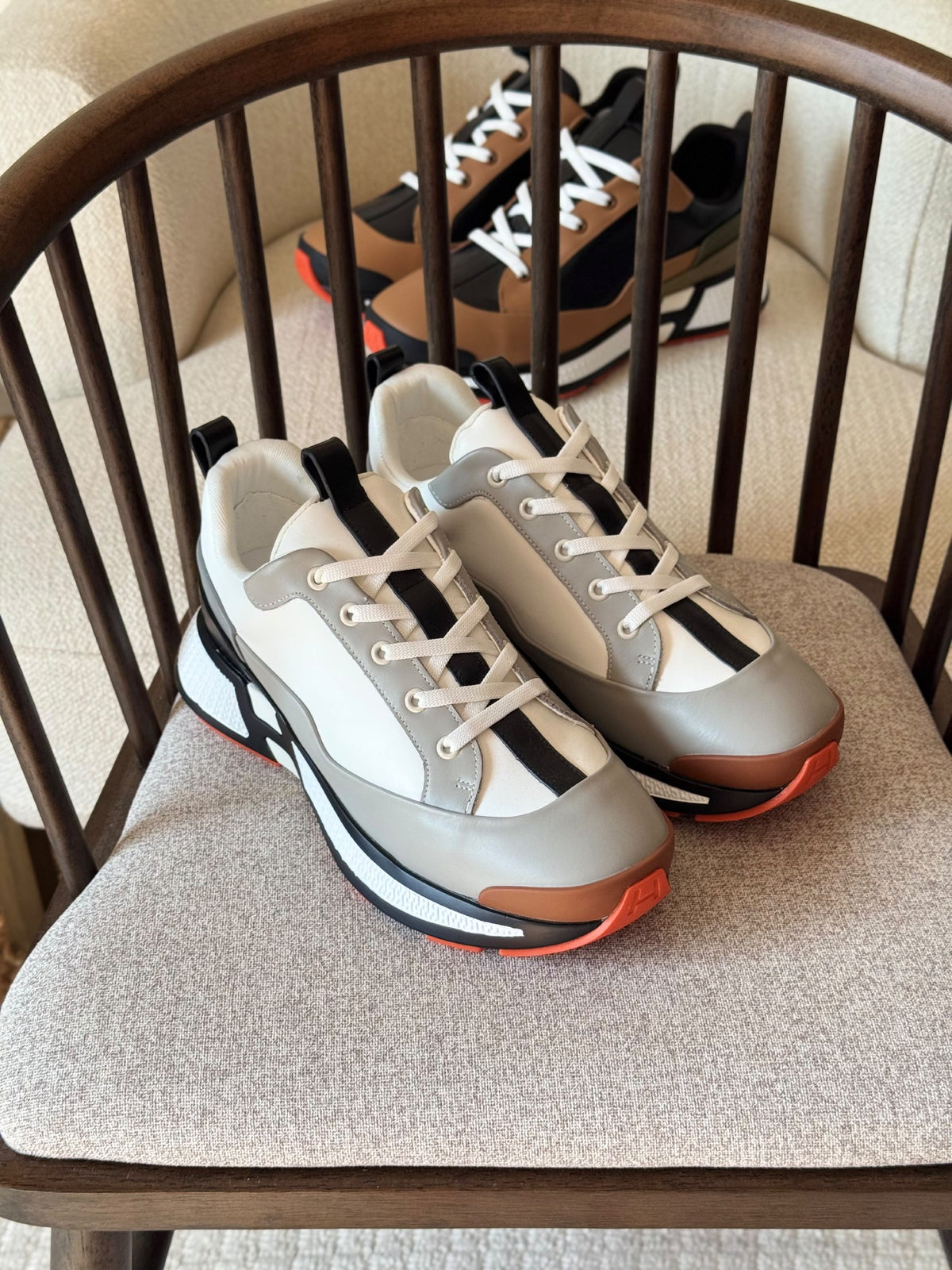 Hermes Sneakers - Grey & White