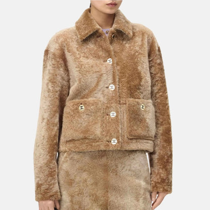 Chanel Cropped Pocket Jacket - Brown