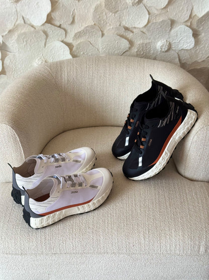 Zegna x Norda Sneakers - White, Black