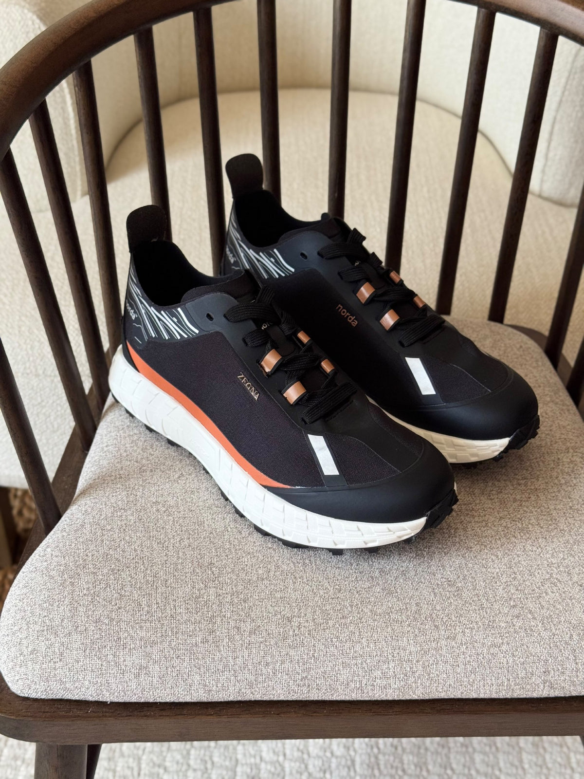 Zegna x Norda Sneakers - White, Black