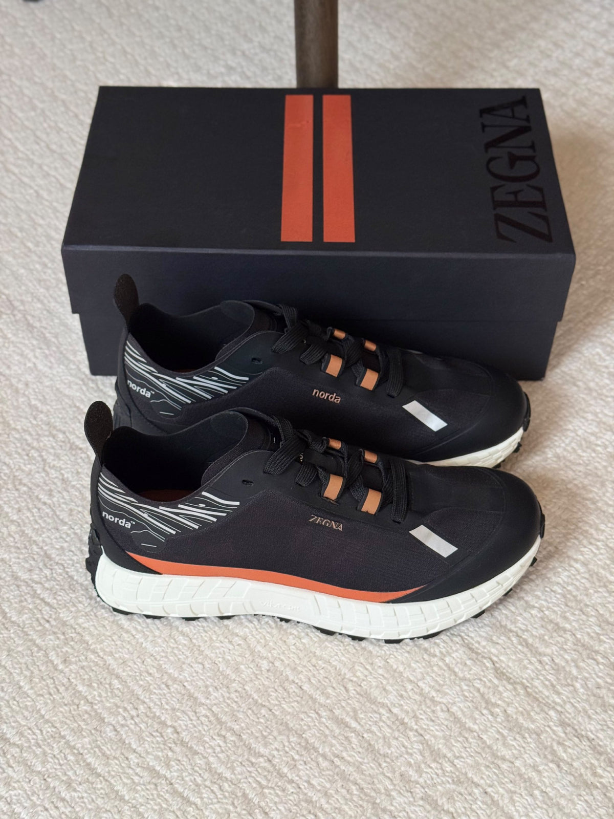 Zegna x Norda Sneakers - White, Black