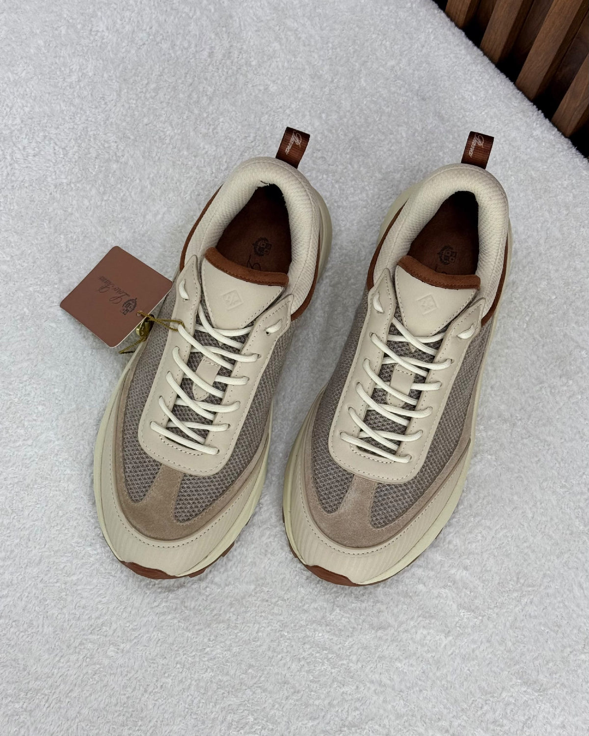 Loro Piana x New Balance Sneakers - Beige & Grey