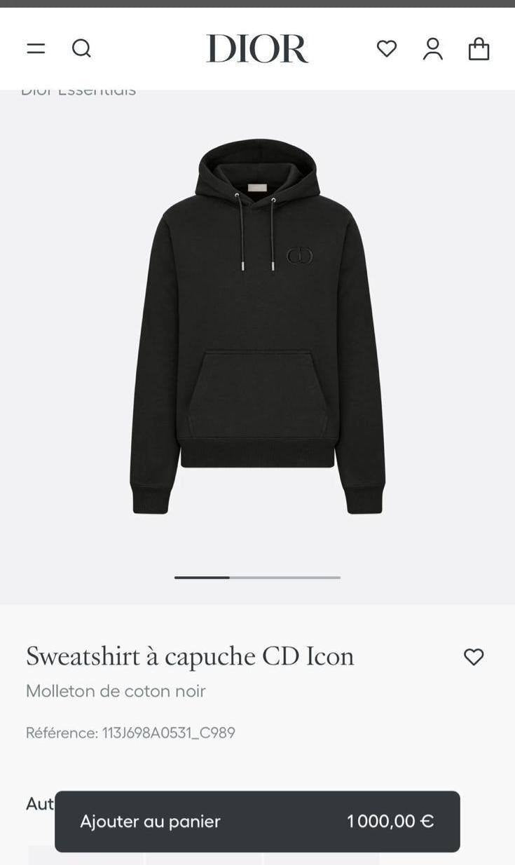 Dior Hoodie - Black