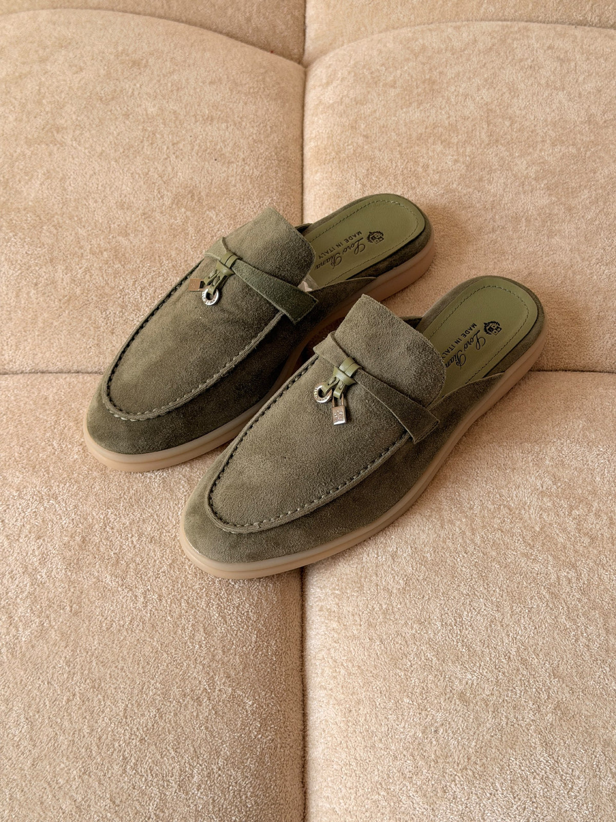 Loro Piana Mule - Green, Grey, Brown, Beige, Black, Burgundy, Navy, White