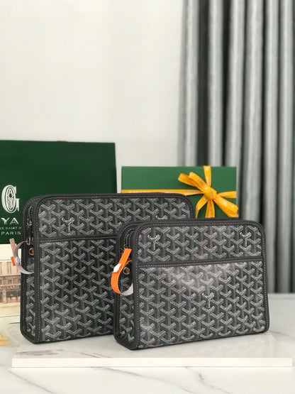 Goyard Clutch - Dark Grey