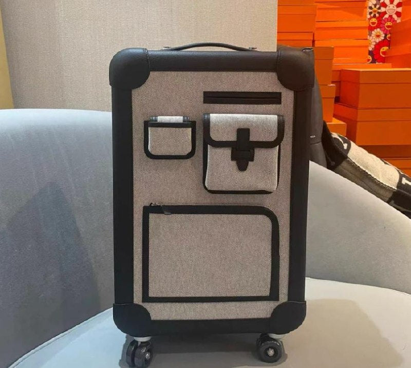 Hermes Trolley Bag - Beige