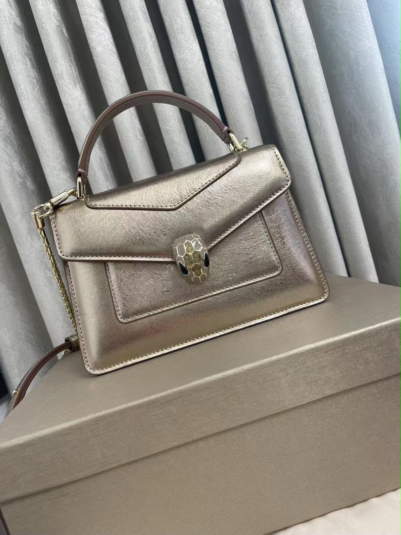 Bulgari Front Pocket Handbag - Gold