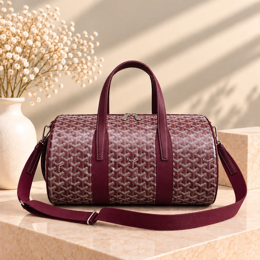 Goyard Duffel Bag - Burgundy