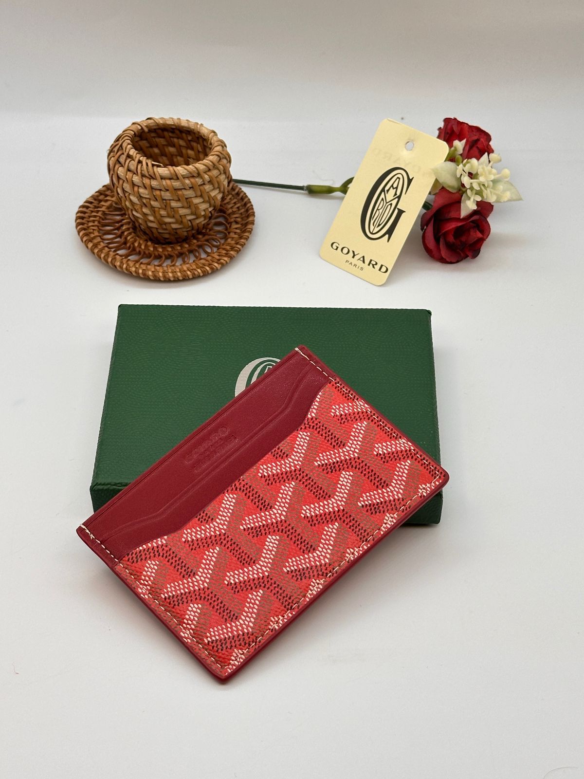Goyard Card Holder - Red