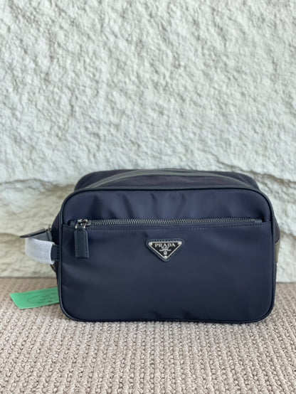 Prada Wash Bag - Navy