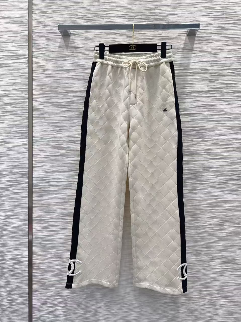 Chanel Diamond-Quilted Tracksuit - White