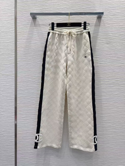 Chanel Diamond-Quilted Tracksuit - White