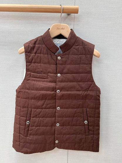 Brunello Cucinelli Quilted Vest - Brown