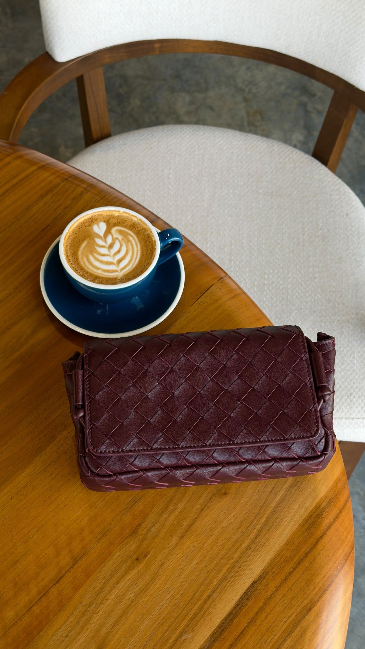 Bottega Veneta Notturno Crossbody Bag - Burgundy