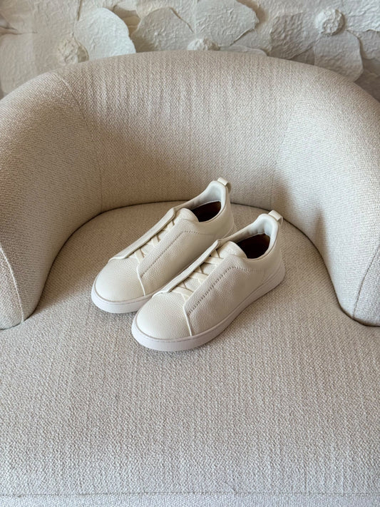 Zegna Panel Sneakers - White