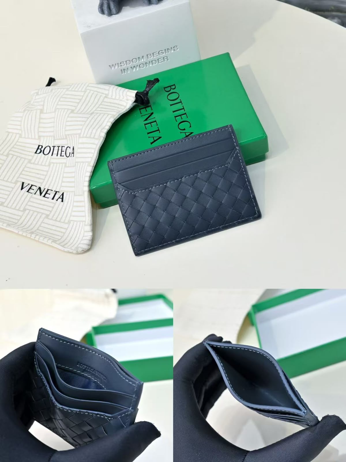 Bottega Veneta Card Holder - Navy