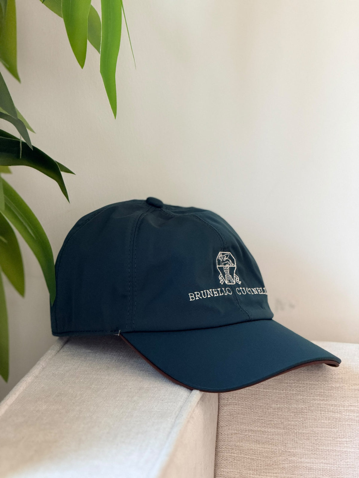 Brunello Cucinelli Embroidered Cap - Navy
