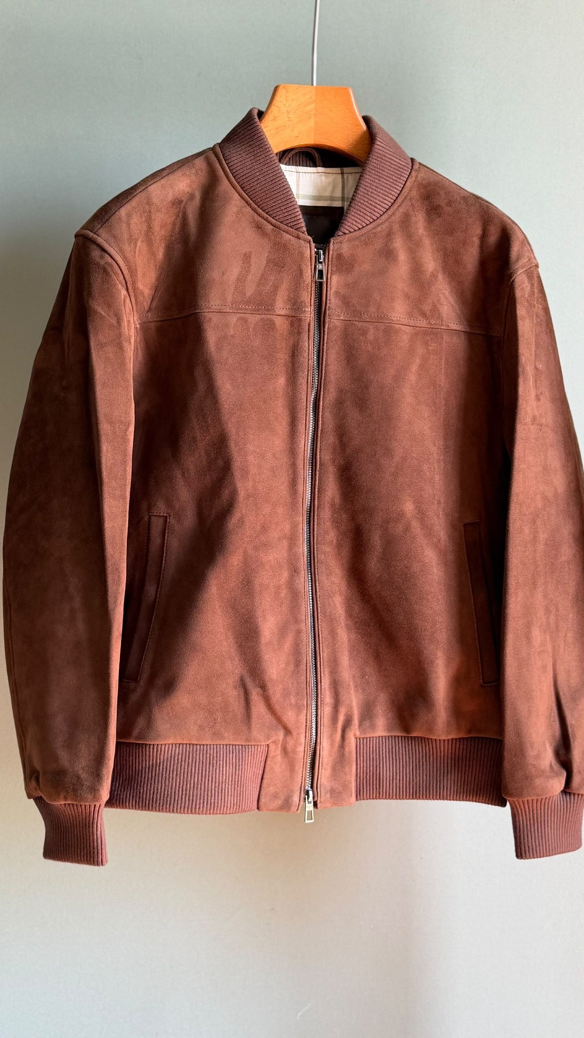 Loro Piana Ribbed Bomber Jacket - Brown