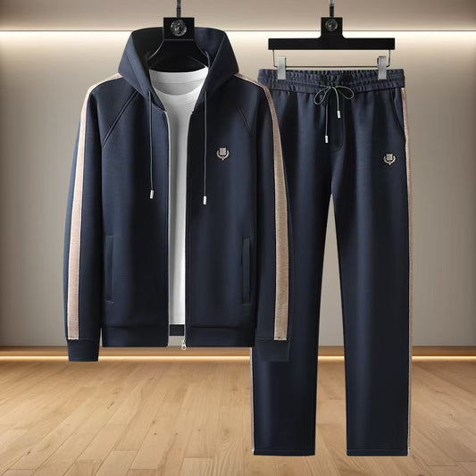 Loro Piana Side-Stripe Tracksuit - Navy