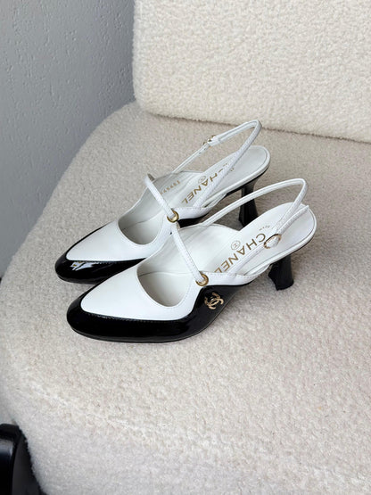 Chanel Heels - Black & White