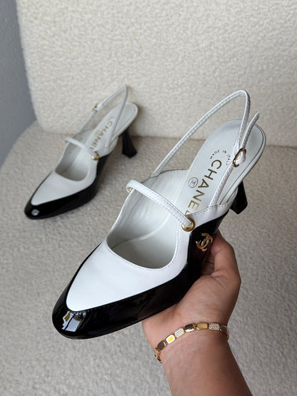 Chanel Heels - Black & White