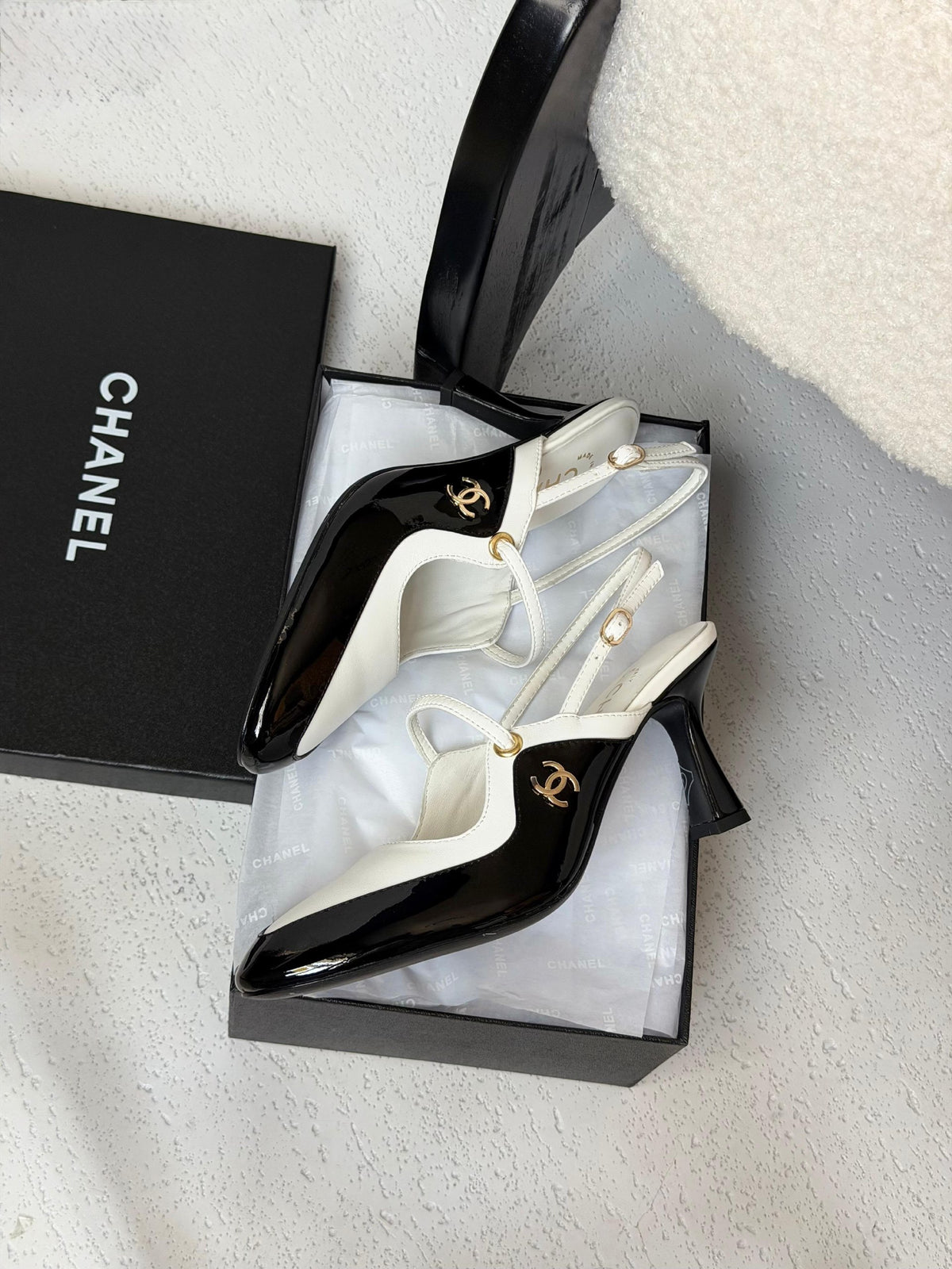 Chanel Heels - Black & White