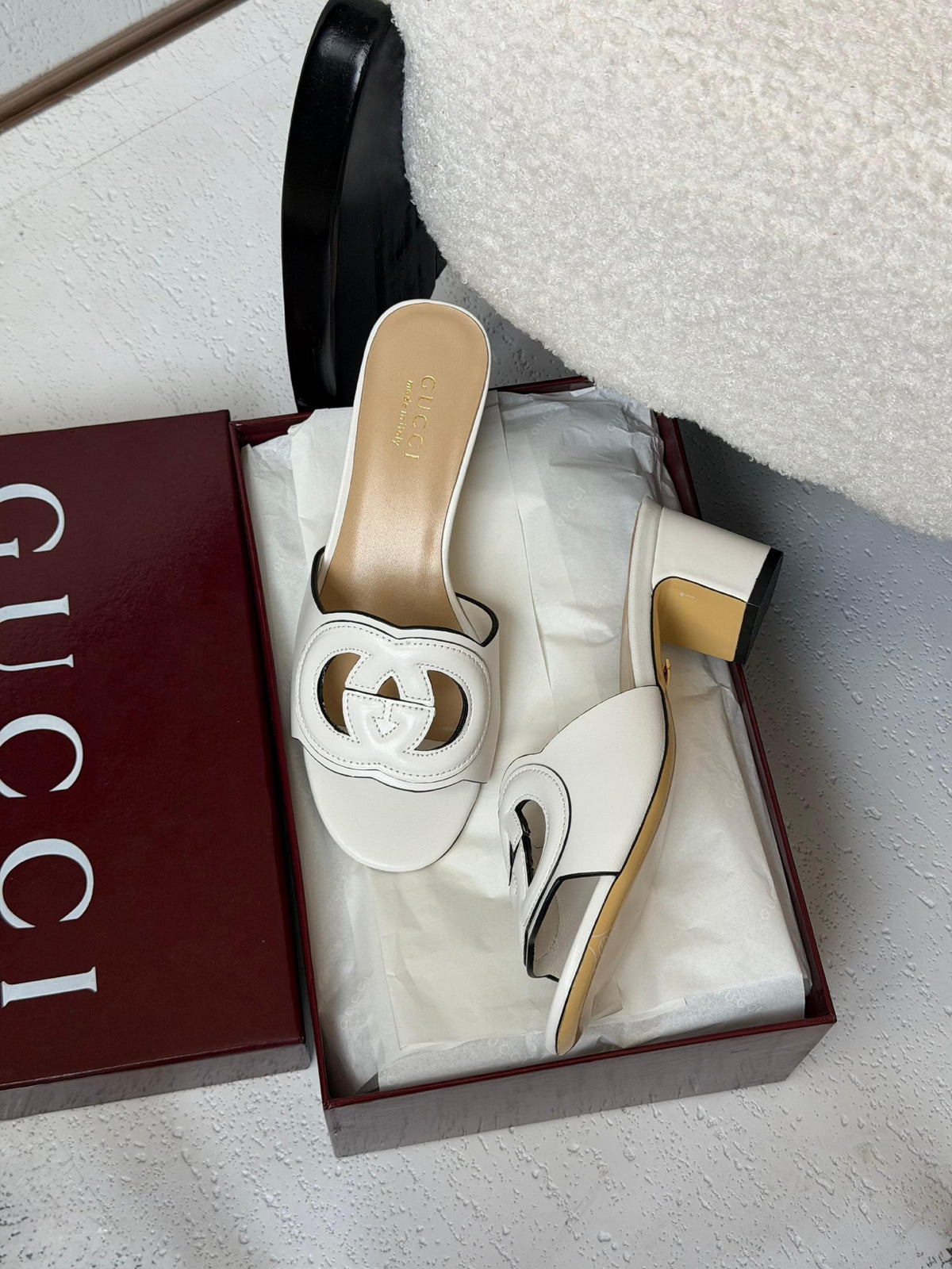 Gucci Heels - White