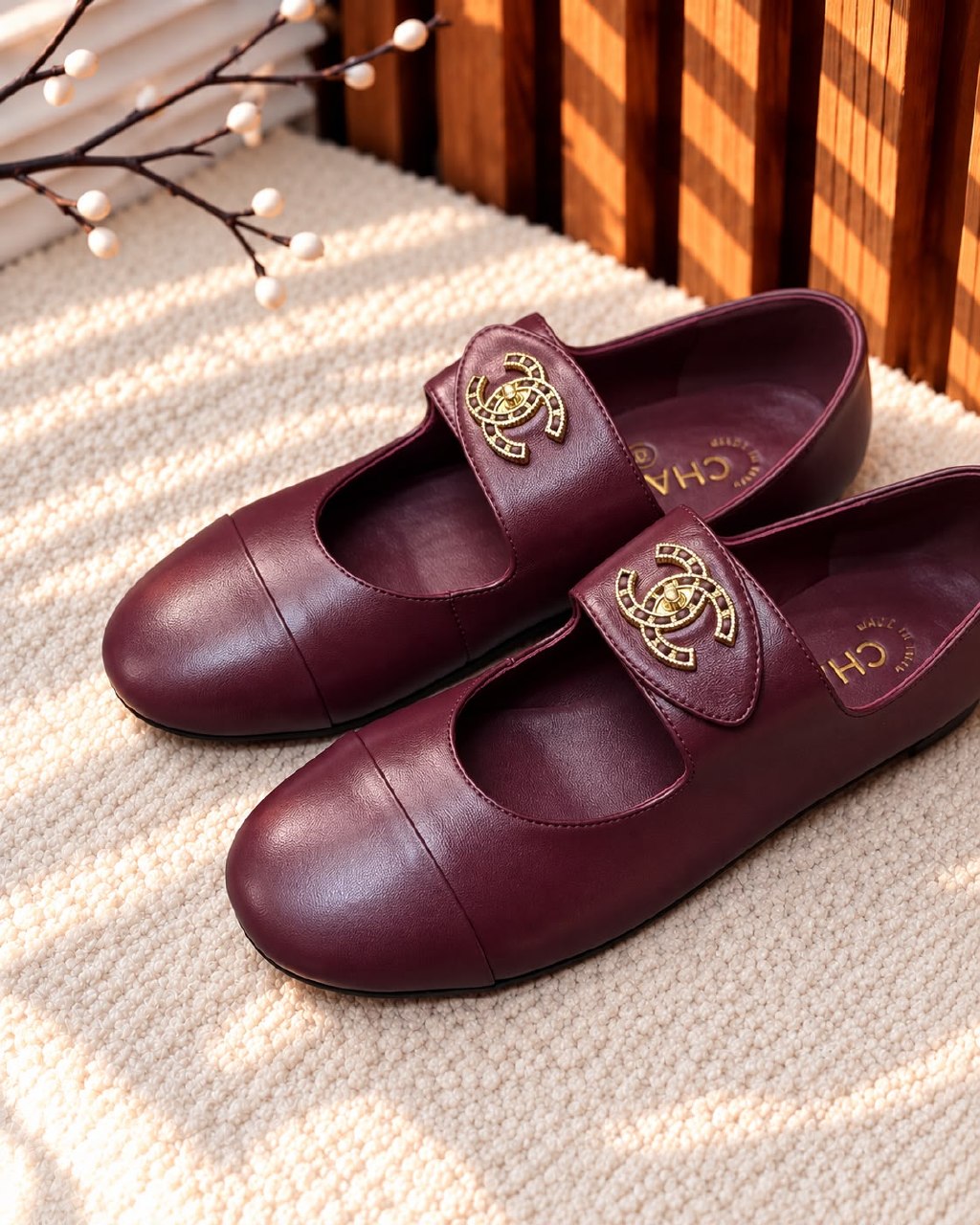 Chanel Ballerina - Burgundy